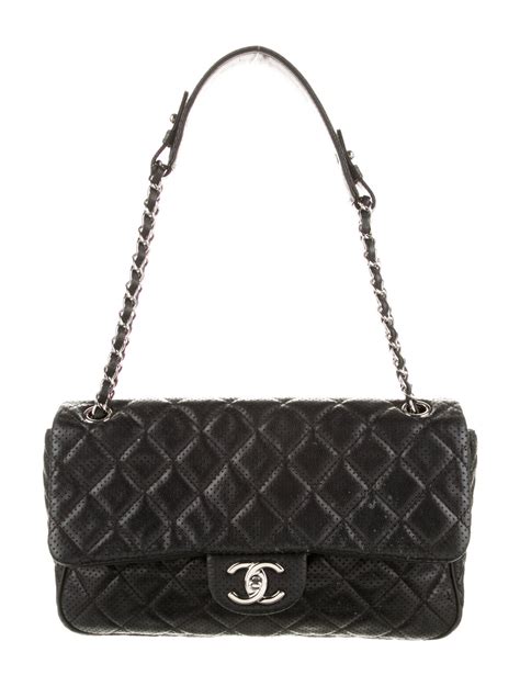 chanel perforated flap bag|chanel flap bag jumbo.